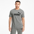 Puma Leisure T-shirt Essentials Logo (100% Cotton) Grey Men